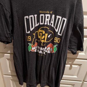 COLORADO BUFFS TS SHIRT-NATIONAL CHAMPS 1990 , XL NEW